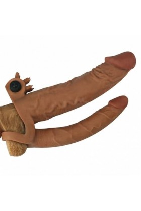 19cm Realiste Gode pour Couple PréServatif De Flirt RéAliste En Silicone Pour Hommes Augmenter Le DéLai Et Multifon