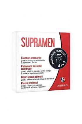Labophyto | Supramen 20 Caps | Stimulants sexuels | Puissance sexuelle 4 en 1