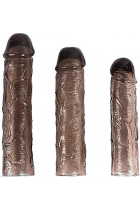 MayNuo Pénis Extenseur de Manche Préservatif Pour Hömmé Retard Rehausser Gaine Réaliste Renfort de Membranesensation de Peau 