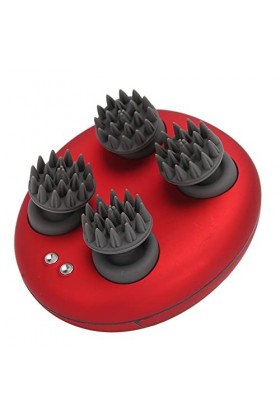 Masseur de Tête, Masseur de Cuir Chevelu électrique Grand Confort, Silicone pour Tête de Grattage du Cuir Chevelu