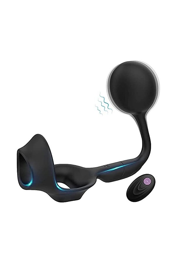 Jouets de Relaxation for Hommes Vibrant Anneau de Coq Durable for Les Hommes Plus Longues erections, stimulateur danneau de 