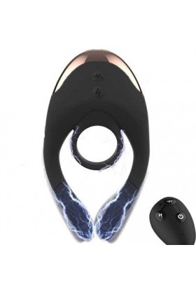 Langue Culotte Vibrante Homme Anneau Vibrant Pe?nis,Vibrateur Anneau avec 10 Vibration pour Homme avec érection,Double Anneau