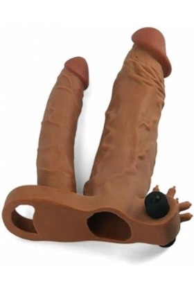 MayNuo 19Cm Realiste Gode Pour Couple Pénis Extenseur de Manche Préservatif Pour Hömmé Retard Rehausser Gaine Réaliste Ren