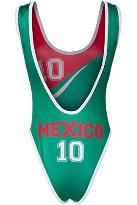 Mapalé MAL6353MEXM Body Sexy Supportrice de La Coupe du Monde de Football Équipe du Mexique Taille M