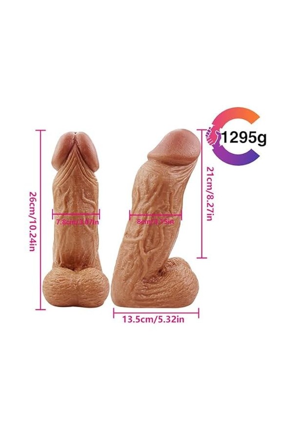 Manchon Pennis Pour Couple PréServatifs Masculins RéAlistes à Grosses Particules Le Silicone Souple à Double Bouche Peut Prol