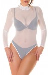 Koucla Body sexy transparent, rouge, taille unique
