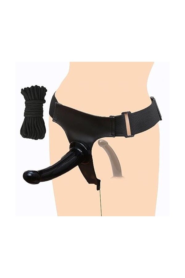 ?-Éx Tøy? ??d??iche-Clit-Ørìdî??-Ceinture Ajustable imperméable à Double extrémité Facile à Nettoyer Durable D3346