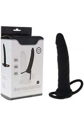 ?-Éx Tøy? ??d??iche-Gode Double Penetrateur Couple Puissant Penien Masseur Silicone Durable T-Shirt avec Étanche pénien Annea