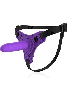 YUEGOO G?D? Vibrant Ceinture ?Nalé Côụplê G?D?S Double Pénétrati?N Gó?Émíćhé Réaliśte Pour Femme Débutánt Va Et Vient Cụlōtt