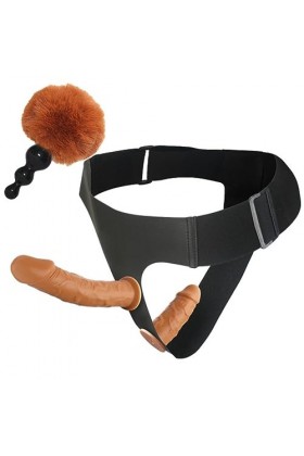 ?-Éx Tøy? ??d??iche-Clit-Ørìdî??-Ceinture Ajustable imperméable à Double extrémité Facile à Nettoyer et Pratique D2972