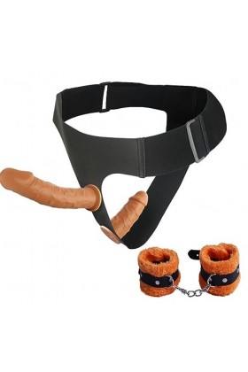 ?-Éx Tøy? ??d??iche-Clit-Ørìdî??-Ceinture imperméable réglable à Double extrémité Facile à Nettoyer et Pratique D1539