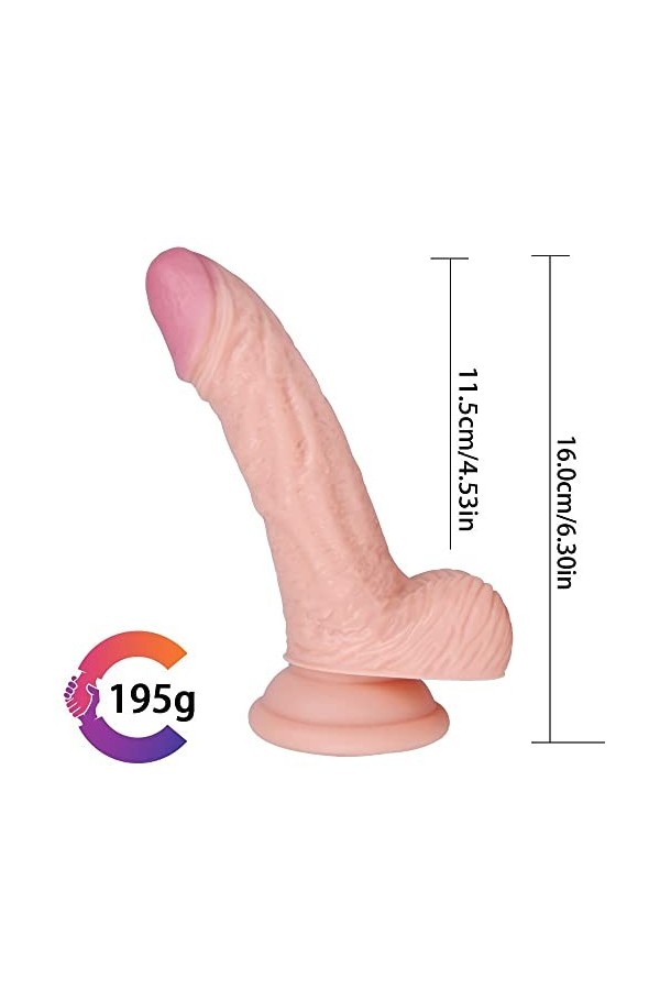 Gode Faux pénis réaliste souple pour les couples vaginaux Šịlịcõňé Pḷụġ Ãň-ãlé Hơmme-VV1