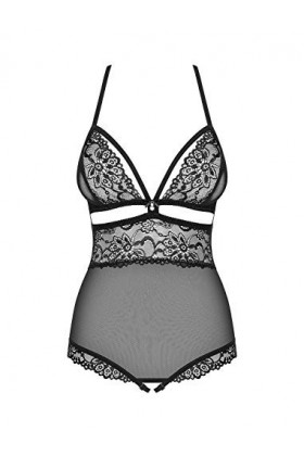 Obsessive Body ouvert pour femme M286 - Noir - 42