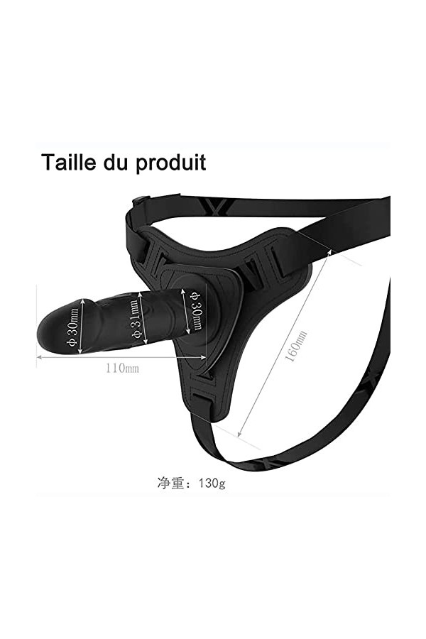 Gode Ceinture Vibrant Couple Femme Ġôdë Cẹintụre Ànàlé Cõuple Döuble PÉnétration Gọdèmìchè Rẹãliște pour Femme Culøtté Gödë