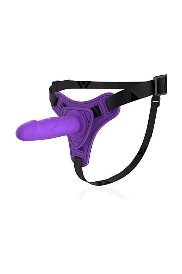 Strạp-ọn Ðildǒ Strapon Strǎp-ons dame masseur ceinture portable femmes harnais de Lingerie réglable pantalon noir F9X