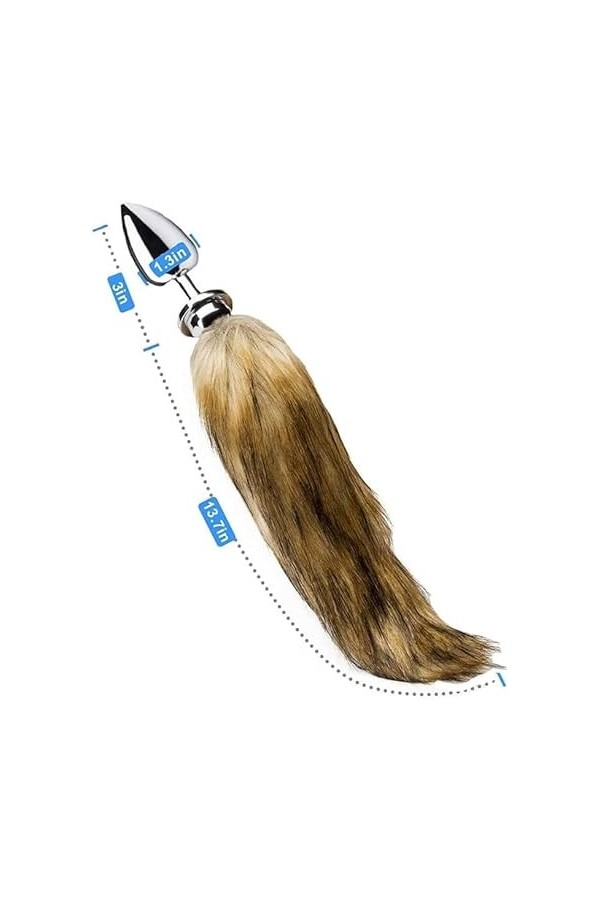 EsHals Jouet de Rôle Queue de Renard En Peluche Jaune ??&?L ?L?&G ??&?L? F?M-M? ?Rô?&???? ????&???? ?Ômm? V??R??? ?L&?G? ??&?