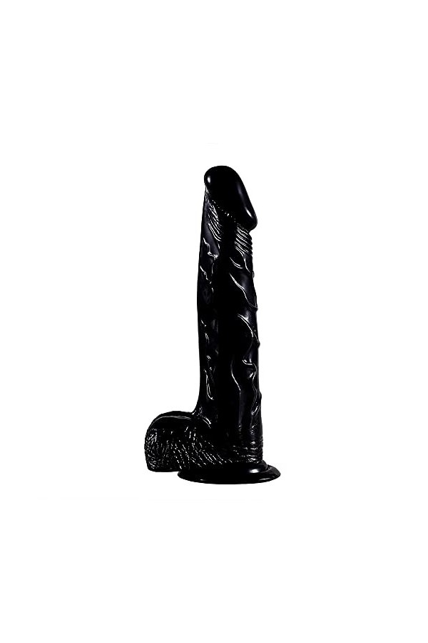 18 Cm Super Ceinture Confortable et Saine avec Base Lông Gode ventòuse Pòrtable Gode Realiste Femme Sex Matériau en Silicone,