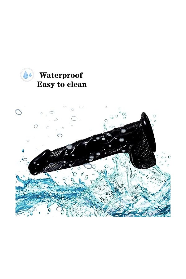 18 Cm Super Ceinture Confortable et Saine avec Base Lông Gode ventòuse Pòrtable Gode Realiste Femme Sex Matériau en Silicone,