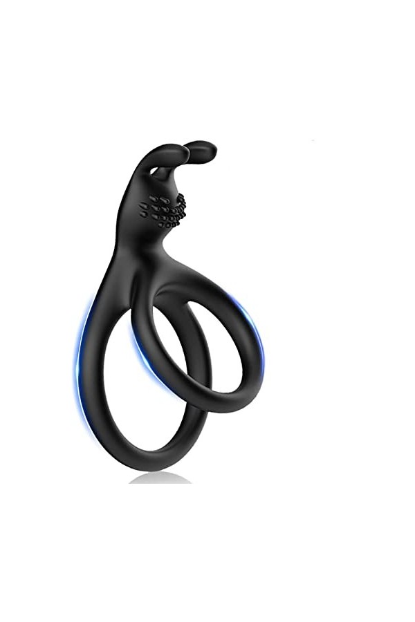 CPXZYUŚ-Éx Tøyș Ġọdẹṃiche Enorme Mâssêur Ânnêau Anneau Vibrant En Silicone Premium Cli-Toris Anneau de Massage Étanche,Vib G9