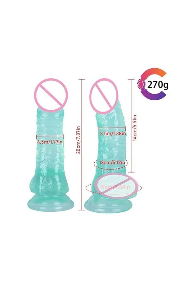 Godes à double extrémité DOUBLE GODE ŠÈẊ GODE RÉALISTE LESBIEN,GODE FLEXIBLE À PÉNIS TRÈS LONG DONGj8b