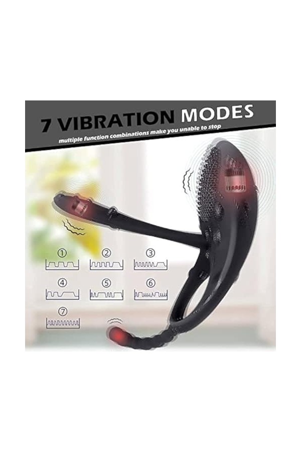 EsHals Sèxtôyse Annèau PéNis Annèau M-Asseur Étanche Plaisir Pénien Avec Silict-Shirt Vibrant Testiculaire Plus Annèau Vibra