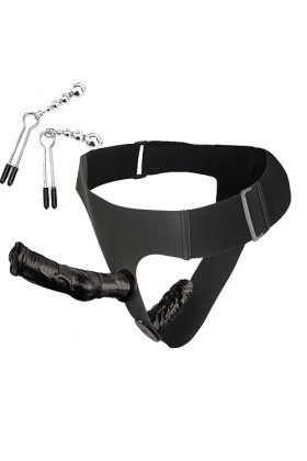 CPXZYU?-Éx Tøy? ??d??iche-Clit-Ørìdî??-Ceinture réglable à Double extrémité Portable Facile à Utiliser et G1445