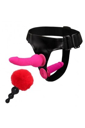 CPXZYU?-Éx Tøy? ??d??iche-Clit-Ørìdî??-Ceinture réglable à Double extrémité Portable Lavabl G1452