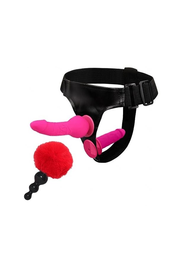 CPXZYU?-Éx Tøy? ??d??iche-Clit-Ørìdî??-Ceinture réglable à Double extrémité Portable Lavabl G1452