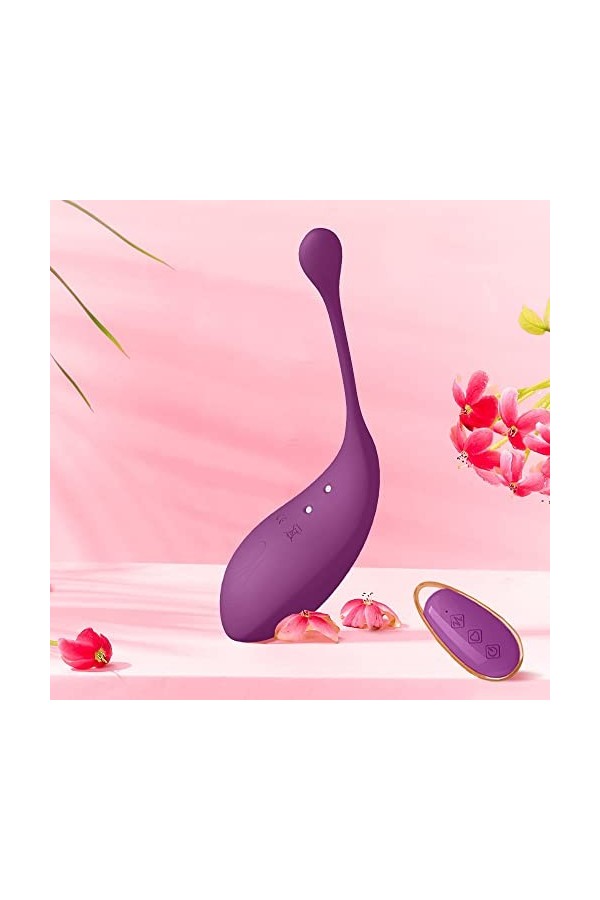 EsHals Oeuf Vîbrò Vibrant Connecté Telephlongue Distance Vỉƀromassěurs Fěmỉnỉn Tělěcommandě V02 Oeuf Vibrant Sans Fil P157