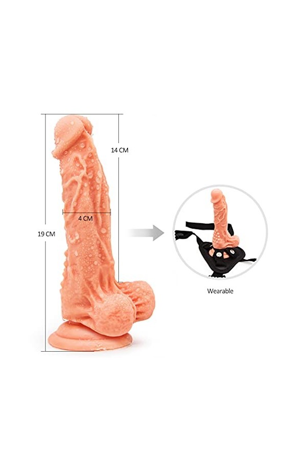 penisde borracha Roupa íntima Feminina De 9.8 Polegadas, Experiênc sex masculino