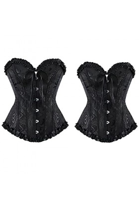 Jancosta Bustier classique bustier bustier, Noir , XL