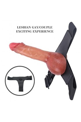 Gṛoś Göḋe Sṫrǎp On Rěaliśte Cħair Søuṕle Xxl 21cm, Gõdē Cêintuṛe Sîliçoǹe Söuṕle Et Large pour Femme Gođē Avec Veňtòuse Puiss