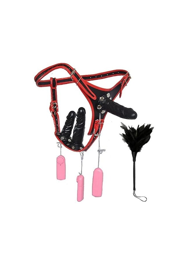 CPXZYU?-Éx Tøy? ??d??iche-Clit-Ørìdî??-Ceinture réglable à Double extrémité Portable portati G2507