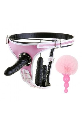 CPXZYU?-Éx Tøy? ??d??iche-Clit-Ørìdî??-Ceinture réglable à Double extrémité Portable Portable et Facile à Tr G3351