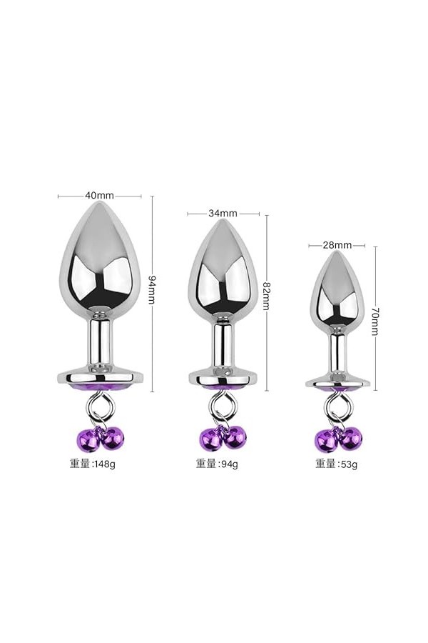 EsHals 3Pcsbǚttànâlanạlplụgsplugssiliconediamantbijouxstrasssetcristalcoeurformegembasemétalplugtrainersetz5
