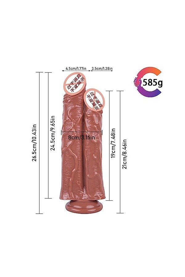 Godemichet Pour Femme - Godemichet de Texture de Peau Réaliste - 17,5 cm - Couleur de peau - Godemichet Homme gode pour homme