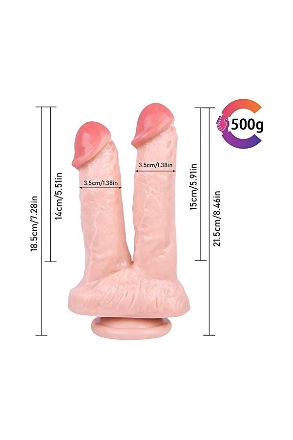 56cm Gódémichét Dóublé Pénétration pour Homme Gödë Céînturé Ánàlé Cóuple, Göd Gödëmíchés Céînturé Rèálḯsté pour Femme Débutan