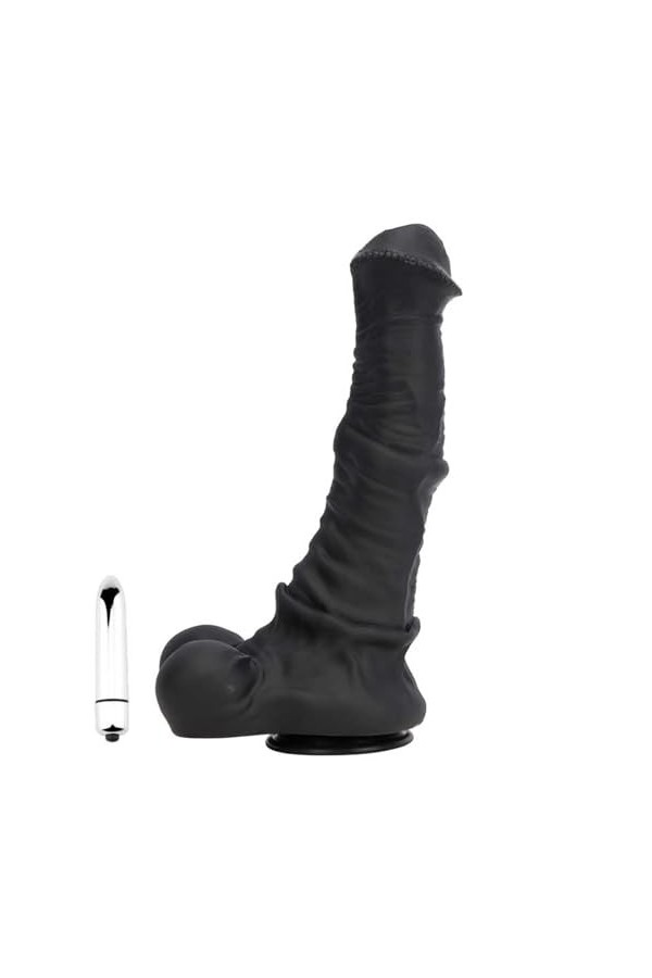 BioPlj-?îld? Áñ?l?? P?ll?-Gros Silicone Lisse Mini Doux et Grand Teint,Black-L D1254