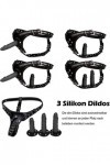 ARKNAV Ceinture Triple Gode Vibrant Pour Couple ???E ?E???S?E Fémmé ??X ?E??O?Se ??????E ?O??E ??Y ???S Gros Godes Tk9