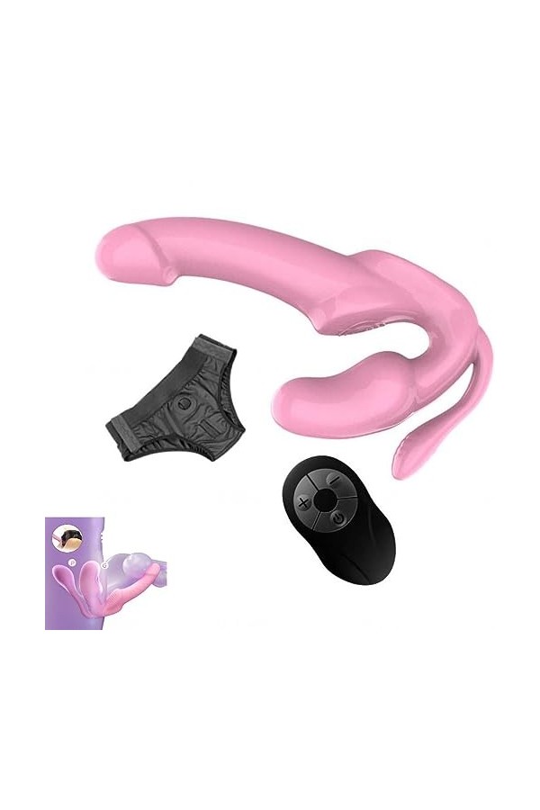 CPXZYU?-Éx Tøy? ??d??iche-Clit-Ørìdî??-Taille réglable à Double tête Facile à Nettoye G3198