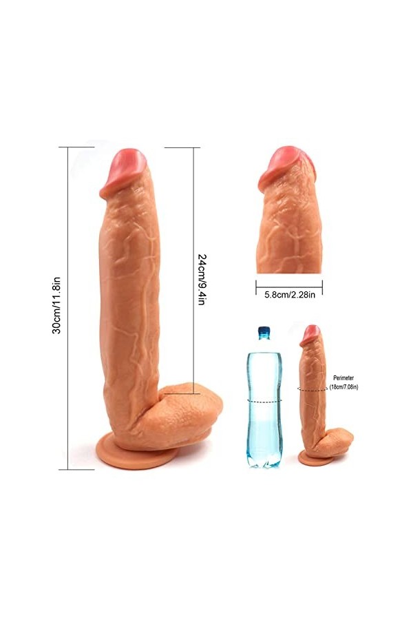 Gode Realiste Chair Lông Gode vëntòusë Pòrtable Gode Realiste Femme Sex Matériau en Silicone,Doux et Facile à Transporter AN5