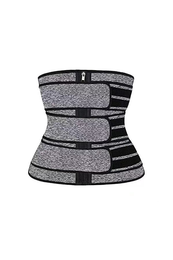 Cour Belly Belt Body Sculpting Ceinture Néoprène Corset Fermeture Éclair Double Sangle Renforcement Sport Color : Rose Red, 