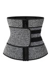 Cour Belly Belt Body Sculpting Ceinture Néoprène Corset Fermeture Éclair Double Sangle Renforcement Sport Color : Rose Red, 