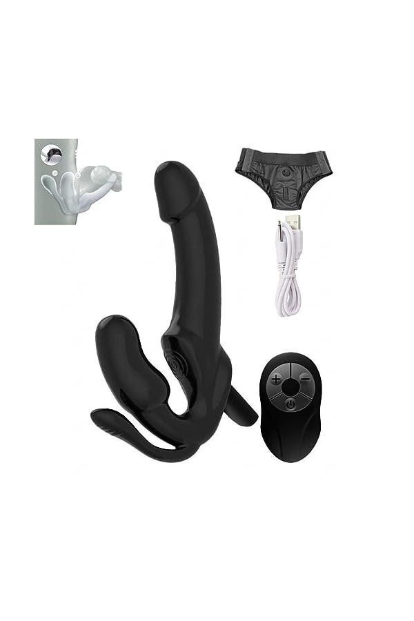 CPXZYU?-Éx Tøy? ??d??iche-Clit-Ørìdî??-Taille réglable à Double tête Facile à Utiliser et G2531