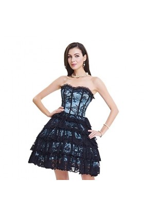 Body Court Sexy Lace Panel Shaper Dress Color : Red, Size : XL 