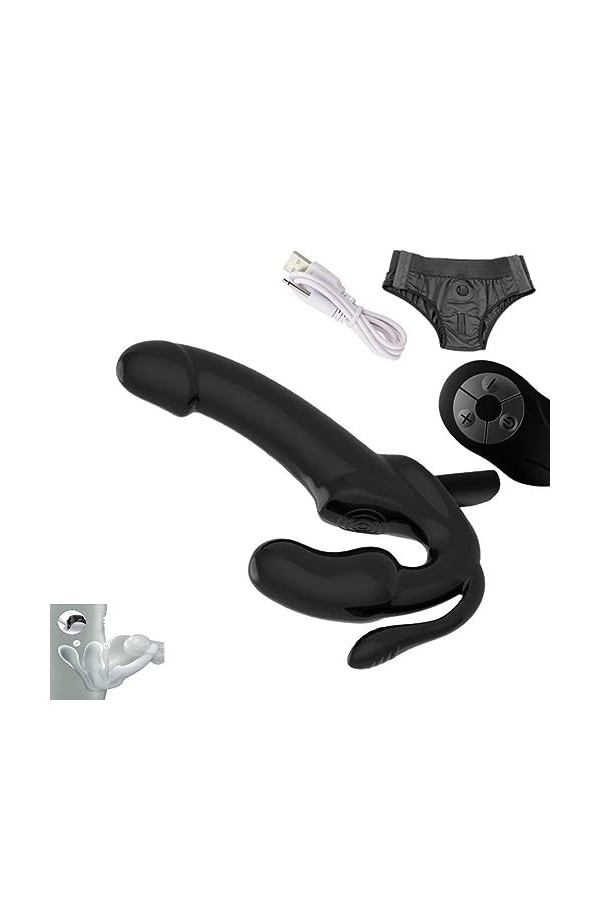 CPXZYU?-Éx Tøy? ??d??iche-Clit-Ørìdî??-Ceinture imperméable réglable à Double extrémité Lisse résistant G3362