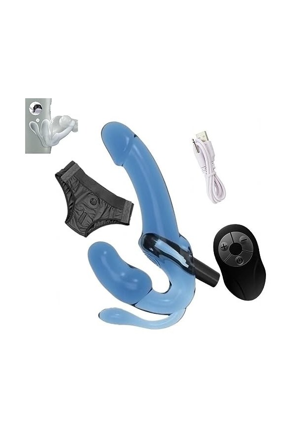 CPXZYU?-Éx Tøy? ??d??iche-Clit-Ørìdî??-Taille réglable imperméable à leau à Double tête Amovible e G610