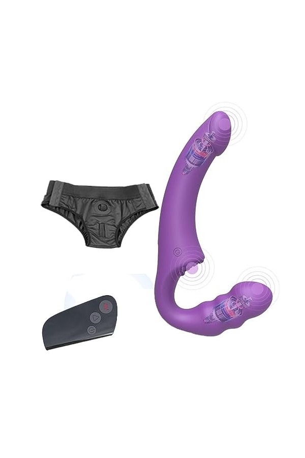 CPXZYU?-Éx Tøy? ??d??iche-Clit-Ørìdî??-Taille réglable imperméable à leau à Double tête Durable et Facile G3091