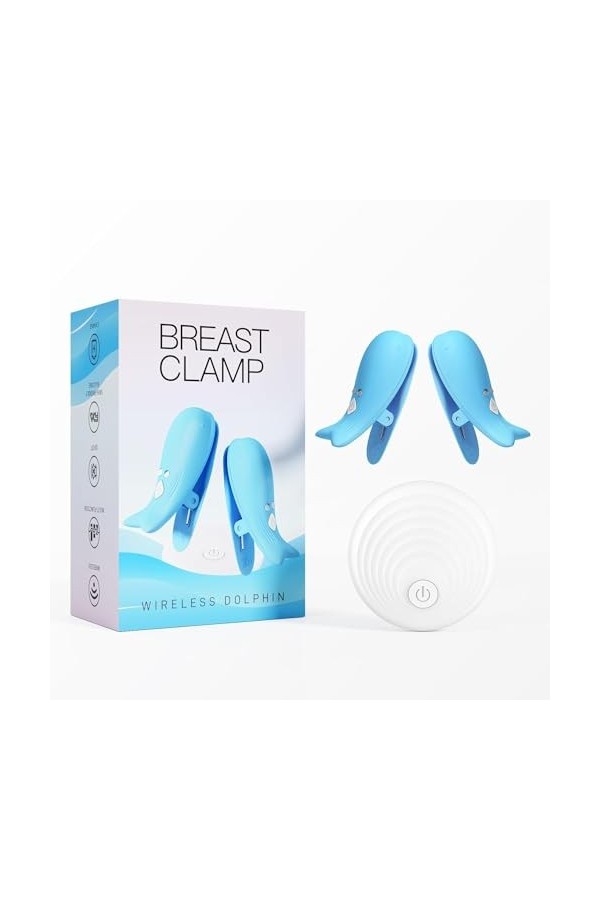 Mamelon Vibromasseur avec à Distance Jouets de mamelon Couple Féminin Faveurs de Fête Fournitures nipple clamps sex Pinces à 