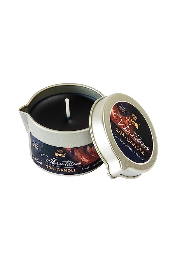 VIBRATISSIMO S/M Bougie Burning Red 50 ml I Bougie basse température rouge I Cire de bougie de qualité supérieure I Bougie go